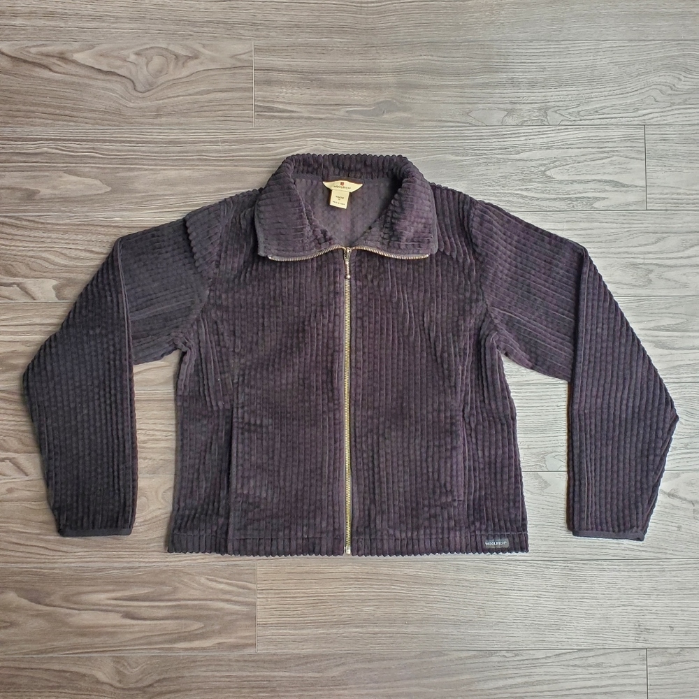 Woolrich black corduroy jacket - size medium